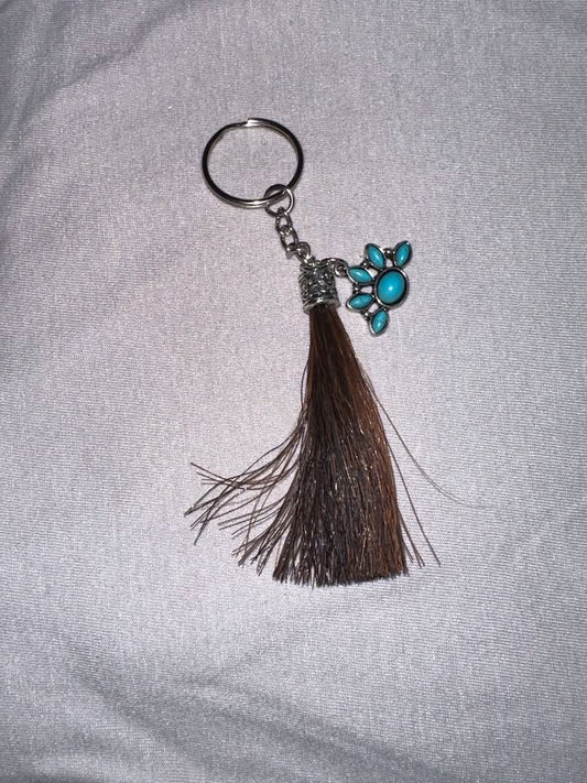 Gus horse hair keychain