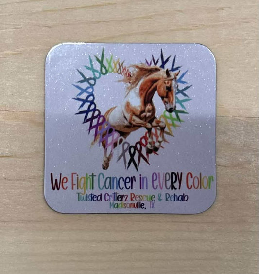 Cancer awareness magnet