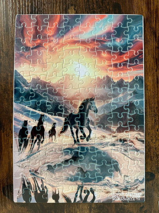Horse running puzzle